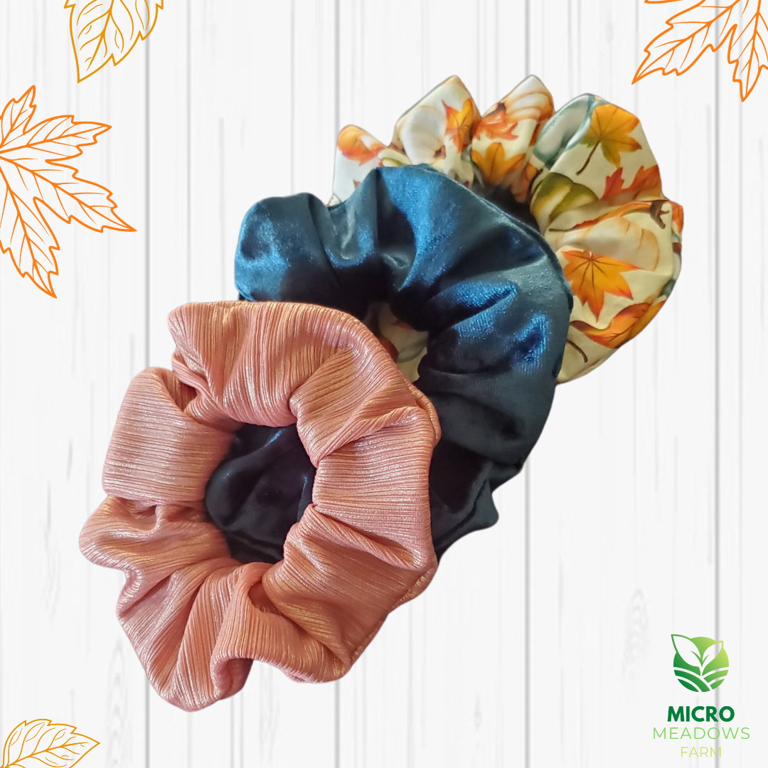 Fall Harvest Scrunchie Set